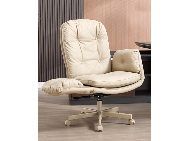 Executive Office Chair, Big & Tall 400 lbs Capacity, Wide Seat, PU Leather, 5-Gear Lay-Flat Armrests (90Â°180Â°) for Cross-Legged Comfort, 90115Â°...