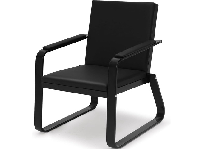 Waiting Room Chair with Armrest PU Leather Office Waiting Room Furniture, Office Guest Seating Lobby Conference Reception Chairs for Airport Clinic...