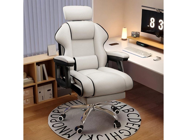 Executive Office Chair Reclining with Footrest Ergonomic Computer Desk with Lumbar Support Big and Tall Home High Back Gaming Chair for Office Home...
