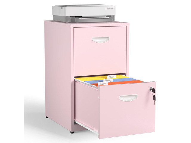 2 Drawer File Cabinet with Lock, Metal Filing Cabinet for Office Small File Cabinets for Home Office, Under Desk Vertical File Cabinet Fit...