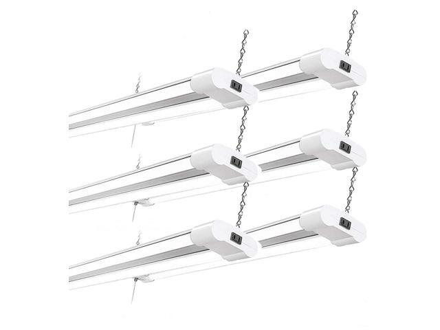 40w LED 4800 Lumen Double Tubes Utility Shop Light 5000K Daylight UL 100w Equivalent Pull on/Off. Surface/Suspension Mount, Garage, Warehouse,...