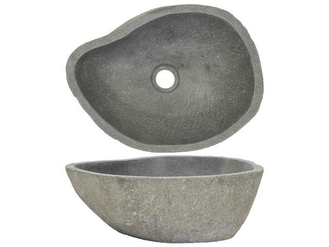 Wash Basin, Bathroom Sink Bath Wash Bowl, Vanity Sink Bathroom Basin Small Bathroom Sink, Countertop Wash Basin Wash Sink, River Stone Oval