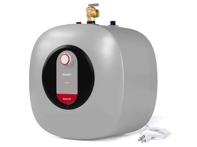 Electric Tank Water Heater, 8.0 Gallon Point of Use Instant Hot Water Heater 120V 1440W, Wall or Floor Mounted, Easy to Install