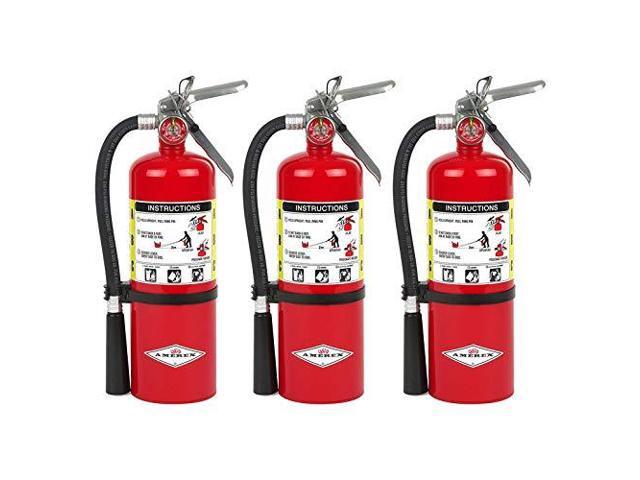B500, 5lb ABC Dry Chemical Class A B C Fire Extinguisher (3, 7.25' W X 4.25' D X 15.25' H)