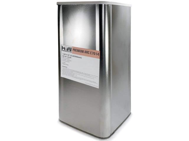 E7014 Premium Arc Stick 1/8' Electrodes 14' Welding Rods Hermetically Sealed 50 Pound Steel Can