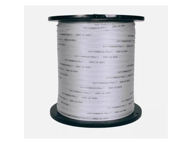Heavy-Duty Mule Tape Low-Stretch Polyester Webbing Rope for Cable Pulling & Conduit Installation (2500 lb., 3/4' x 3000')
