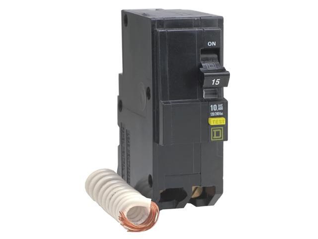 Square D by Square D - QO215GFICP QO Qwik-Gard 15-Amp Two-Pole GFCI Breaker