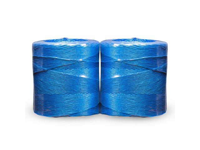 Bridon Max Hay Baling Twine, 130 Pound Knot Strength and 20,000 Foot Length, 2 10,000 Foot Spools, Crop Baling, Christmas Tree wrap (Blue) (4)