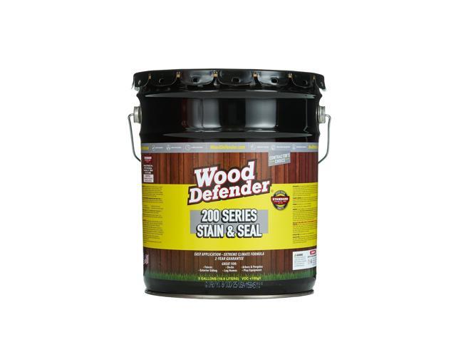 200 Series Coffee Brown Semi-Transparent Stain & Sealer 5-Gallon