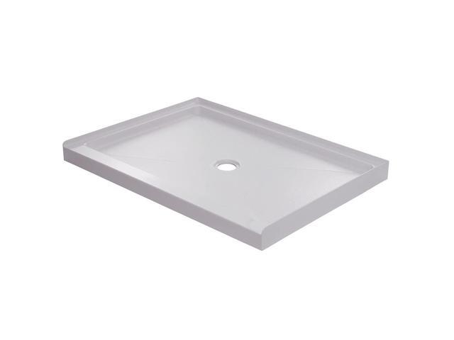 MNOSB3634 36' x 34' Rectangular Shower Base with Single Threshold and Center Drain - White