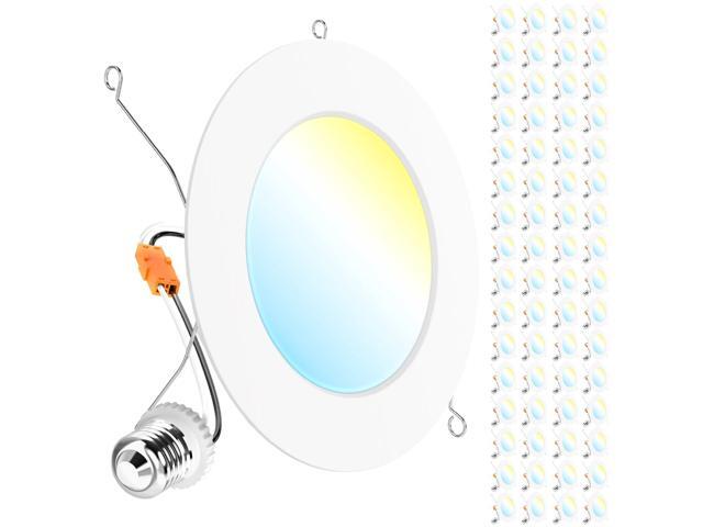 Sunco 64 Pack Retrofit LED Recessed Lighting 6 Inch, Can Lights for Ceiling, 1200 LM, 15W, Selectable CCT 2700K/3000K/4000K/5000K/6000K, Dimmable,.