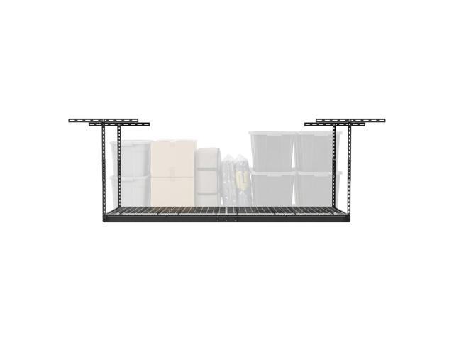 MonsterRax Overhead Garage Storage Racks 3x8 Ceiling Mounted Shelving, Adjustable Hanging Organizer, Heavy Duty Steel, Holds 500 Pounds, Color:.