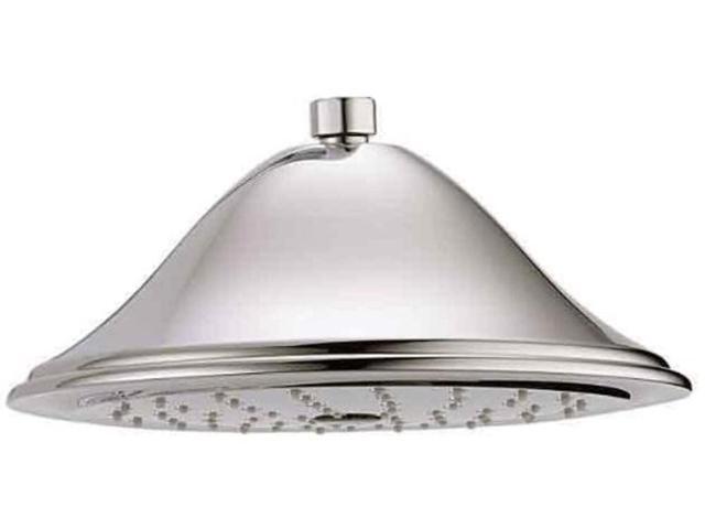 Faucet Single Setting Raincan Shower Head, Polished Nickel Round Shower Head, Rainfall Shower Head, High Pressure Shower Head, 2.5 GPM Flow Rate,...