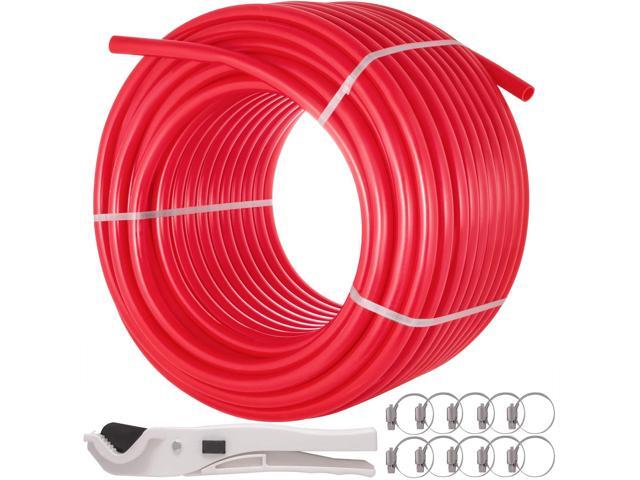 Oxygen Barrier PEX Tubing 500Ft Red 5/8 Inch PEX Pipe Radiant Heat Floor O2 EVOH Pex-B Heat Durable Plumbing Flexible for Residential Commercial...