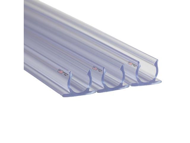 40 Pack 1/2in Rope Light Track, 3 Feet Clear PVC Mounting Channels for Indoor or Outdoor Rope Lights, UV Treated, 360 Degree Lighting