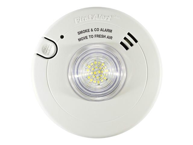 BRK 7030BSL Hardwired Hearing Impaired Combination Alarm with Led Strobe Light, White