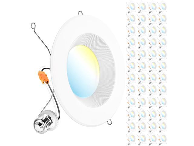Sunco 48 Pack LED Recessed Lighting 6 Inch, Retrofit Can Lights, 965LM, 13W (100W Equivalent), Selectable CCT 2700K/3000K/3500K/4000K/5000K,...