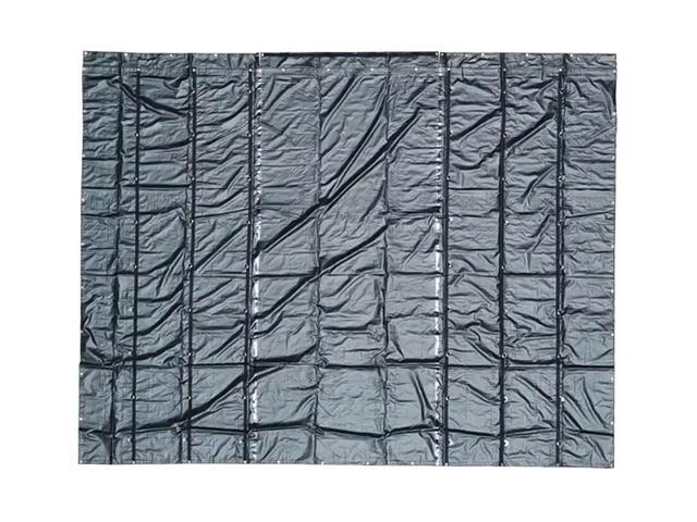 12'x20' Heavy Duty Smoke Tarp for Flatbed Truck - 18 Ounce Vinyl - Load Covering Tarp Protects Your Cargo from Exhaust Smoke & Dirt - Water Resistant