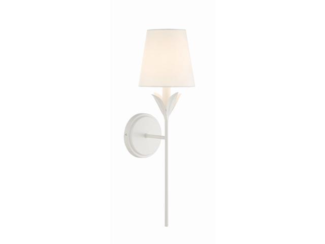 Broche 6'' Matte White Sconce