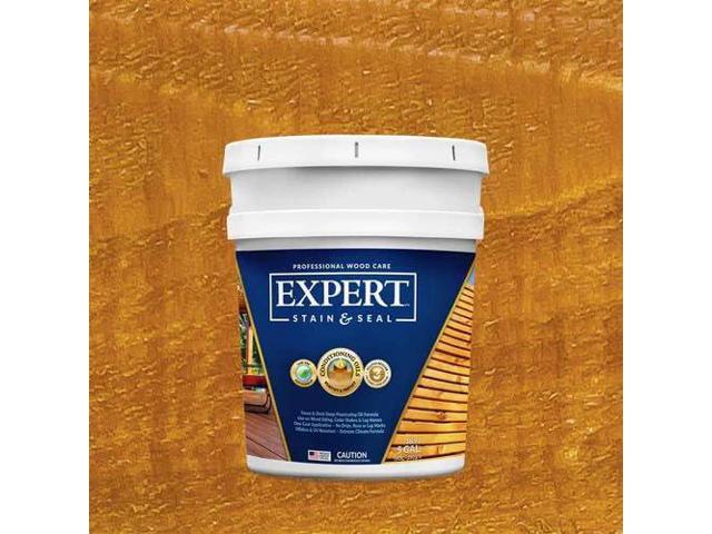 Expert Stain & Seal Transparent Stain & Sealer 5 Gallon Pail (Honey Tone)