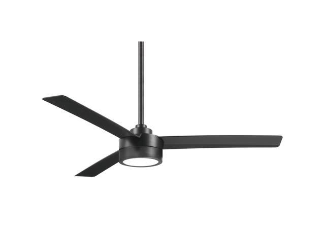 Roto LED 52' Ceiling Fan in Coal Black Finish with Remote Control, F535L-CL