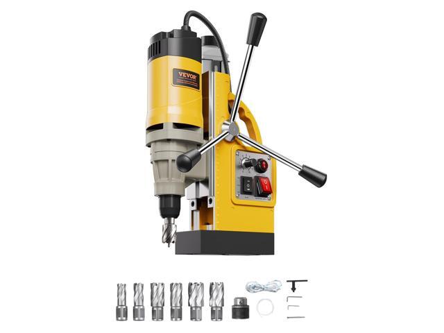Magnetic Drill, 1450W Motor 2 in Boring Diameter, 2878 lbf Electric Mag Drill Press, with 6 Coring Bits, Variable Speed, Drilling Machine for Metal...