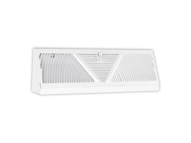 5.5' Height Shoemaker Baseboard Register (24', White)