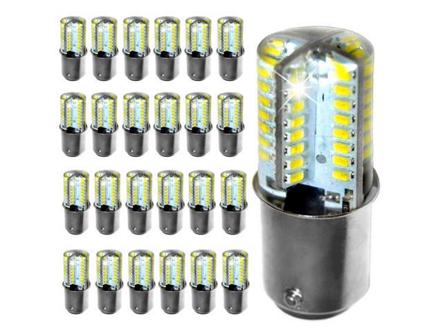 25-Pack 120V LED Light Bulbs Cool White Compatible with Janome (Newhome) 1822/3125 / 3434D / MC4018 / My Excel 4023 / MX3123 / TB-12 Sewing Machine.