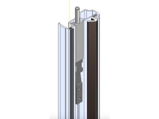 T- Astragals for Your Double Door Heavy Duty - Satin Anodized Combination Astragal and Flush Bolt Assembly. Double Door Seal Closer - Double Door...