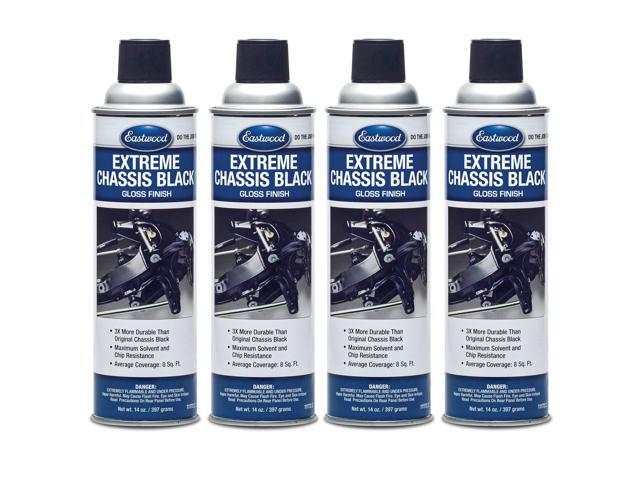 Extreme Chassis Black High Gloss Aerosol Spray Paint 14 oz 4 Pack