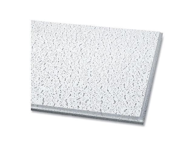 Fissured Ceiling Tiles, Angled Tegular 0.94 Inch, 24 x 24 x 0.63 Inches, White, 16 per Carton