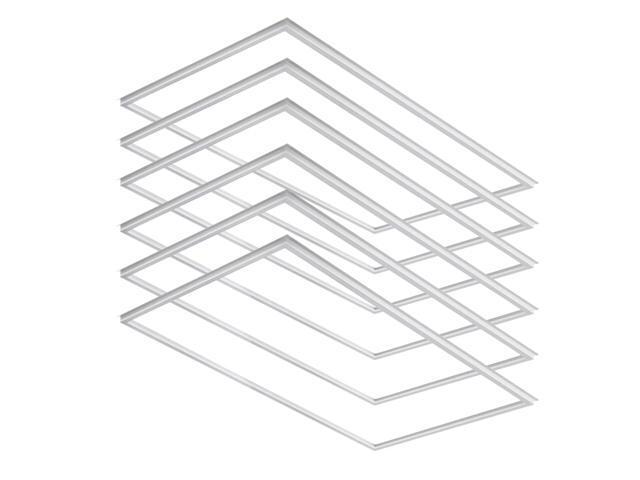 2x4 FT Edge-Lit Frame LED Panel Lights,5CCT Selectable 3000K-6500K, 2600/3900/5200LM,20W/30W/40W Switch Grid Drop Ceiling Lights,0-10V.