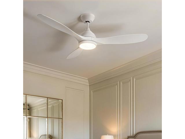 52' Ceiling Fan with Light Remote Control, Quiet Reversible DC Motor, 3CCT Dimmable Memory, Modern Ceiling Fan for Bedroom Living Room Kitchen,...
