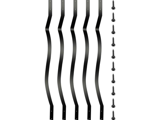 Deck Balusters, 32.25'x1' Metal Deck Spindles, 51 Pack Staircase Baluster with Screws, Aluminum Alloy Deck Railing for Wood and Composite Deck,...