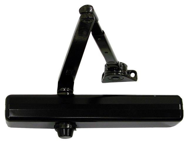 1460 Medium Duty Door Closer, Dark Bronze Powder Coat Finished, Cast Iron, Non-Handed, Regular Arm with Parallel Arm Shoe