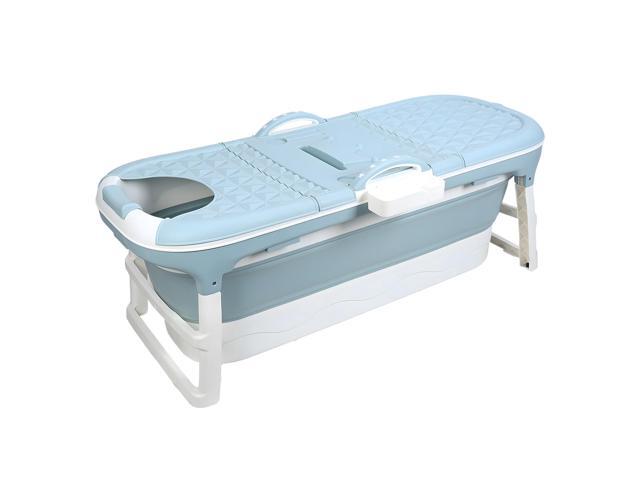 Collapsible Bathtub 58/56/50/46 Inch, Large Portable Bathtub, Freestanding Foldable Tub for Adults Kids, Folding Tub for Shower, Hot Bath, Ice Bath.