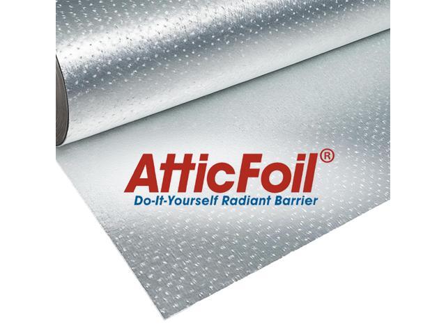 Original Attic Radiant Barrier - 26 Wide / 1000 sq ft, Tearproof Perforated/Breathable Double-Sided Pure Aluminum Foil Insulation + Free Tape,...