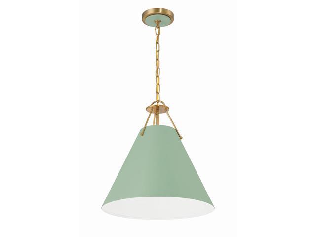 Xavier 16'' Vibrant Gold + Green Pendant