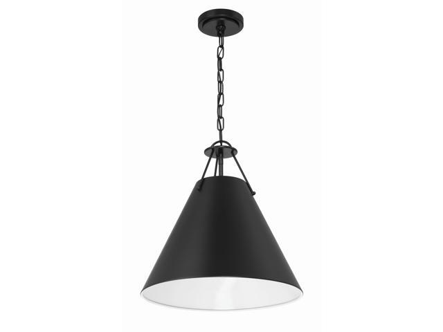Xavier 16'' Matte Black Pendant
