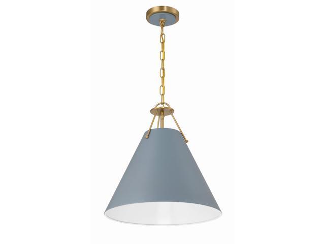 Xavier 16'' Vibrant Gold + Blue Pendant