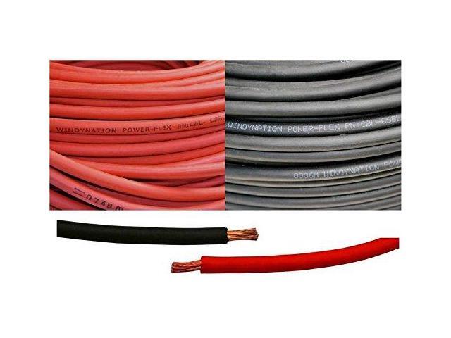 4/0 AWG 4/0 Gauge Red and Black Welding Lead & Car Battery Copper Cable Wire - Car, RV, Inverter, Solar, Battery