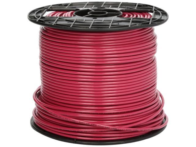 22966601 Stranded THHN 12 Gauge Building Wire, 500-Feet, Red
