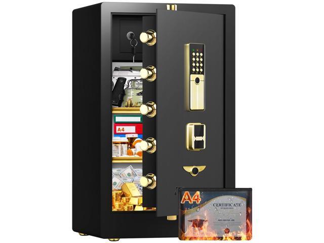 8.5 Cuft Heavy Duty Home Safes Fireproof Waterproof, Extra Large Fireproof Safe Box, Anti-theft Fire Proof Safe with Dual alarms, Hidden bottom.