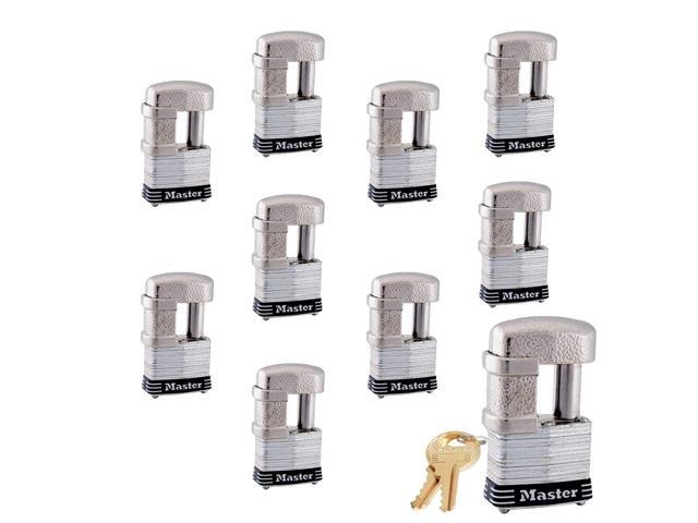 (10) Keyed Alike Trailer & Multi Purpose Padlocks w/ 20 Keys, 37KA-10