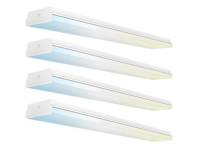 Sunco 4 Pack 50W 7 Inch LED Commercial Industrial Warehouse Workshop Prisma Wraparound Light, 6500 Lumens, 3 CCT 4000K Cool White/5000K...