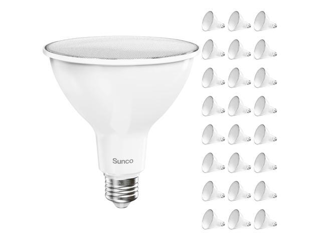 Sunco 24 Pack PAR38 LED Outdoor Flood Light Bulb, Ultra Bright, 2800 LM, 20W (250W Equivalent), 3000K Soft White, Dimmable, E26 Medium Base, for.