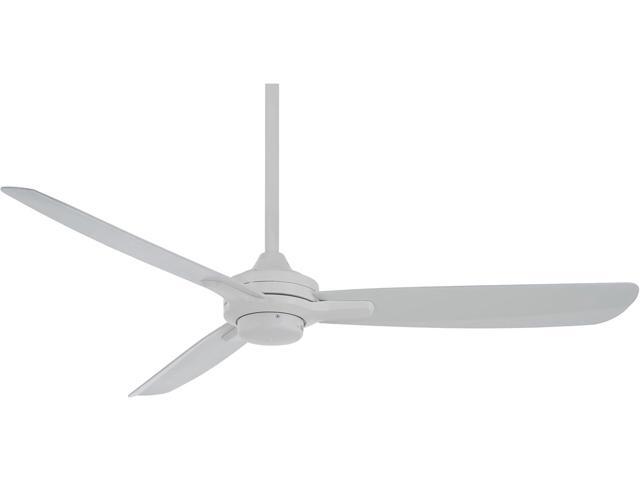F727-WHF Rudolph 52' 3-Blade Ceiling Fan in Flat White Finish with Flat White Blades