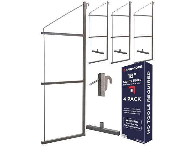 Heavy Duty Shipping Container Shelving, 4 Pack Shipping Container Accessories, Pre Welded Storage Container Shelves, Conex Compatible Shipping...