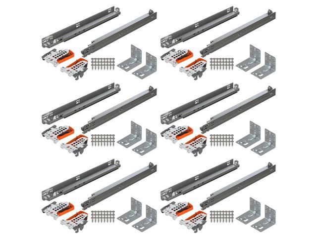 TANDEM plus OTION Concealed Undermount Drawer Slides (Runners) Kit, 21-Inch, Full Extension, Soft-Close, Steel, 100 lb. Load Capacity for Wood...