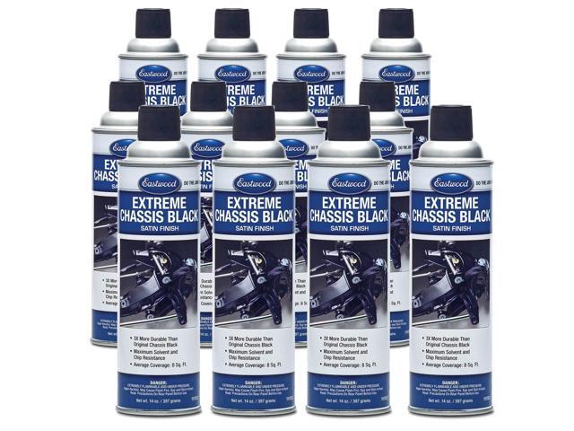 Extreme Chassis Black Satin Aerosol Spray Paint Car and Truck Chassis Frame Paint Black 14oz Aerosol 12 Pack
